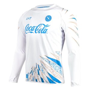 Maillot Naples Pre-Match 2025 2026 Manches longues (3)