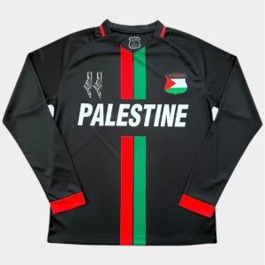 Maillot Palestine 2023 2024 Noir Manches Longues (1)