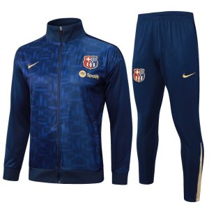 Survetement Barca Veste 2024 2025 Bleu Foncé