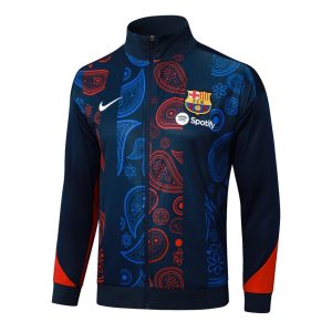 Survetement Barca Veste 2024 2025 Bleu Motif
