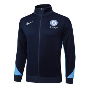 Survetement Chelsea Veste 2024 2025 Bleu Foncé