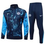 Survetement Chelsea Veste 2024 2025 Bleu Motif