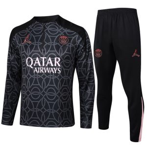 Survetement PSG Training 2024 2025 Noir Motif
