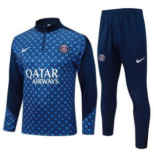 Survetement PSG Training 2025 2026 Bleu Grille