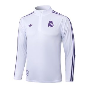 Survetement Real Madrid Training 2025 2026 Blanc Violet