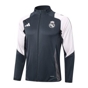Survetement Real Madrid Veste 2024 2025 Noir Blanc