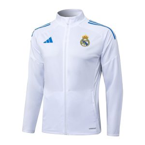 Survetement Real Madrid Veste 2025 2026 Blanc Bleu