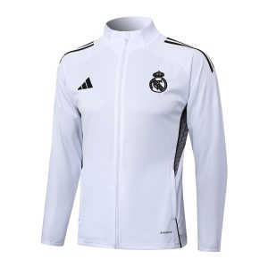 Survetement Real Madrid Veste 2025 2026 Blanc Clair