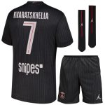 Maillot Kit Enfant PSG Jordan Fourth 2025 2026 Kvaratskhelia