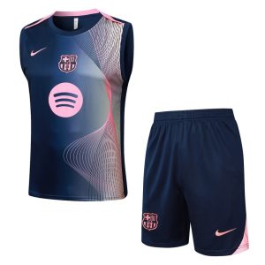 Debardeur Short Barca 2025 2026 Bleu Rose Motif
