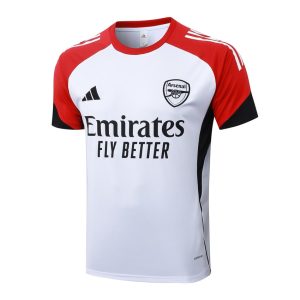 Ensemble Maillot Short Arsenal 2025 2026 Blanc Rouge