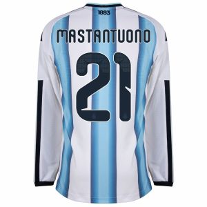Maillot Argentine Domicile 2026 2027 Manches Longues Mastantuono (3)