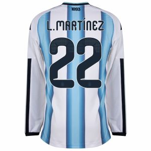 Maillot Argentine Domicile 2026 2027 Martinez Manches Longues (3)