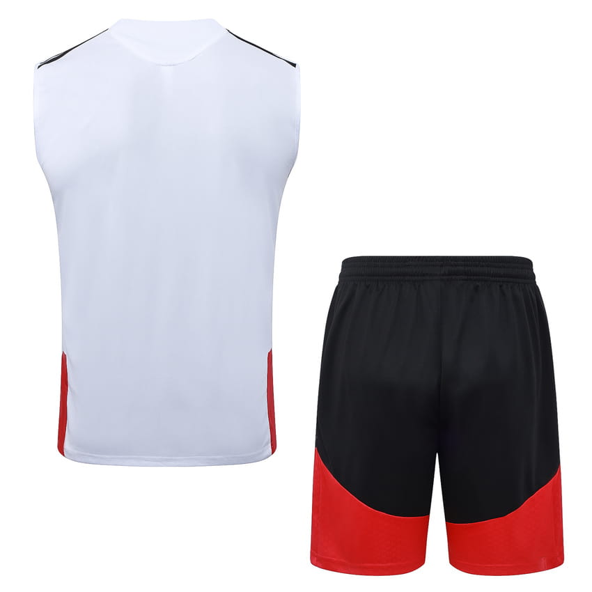 Debardeur Short Allemagne 2026 2027 Blanc Rouge