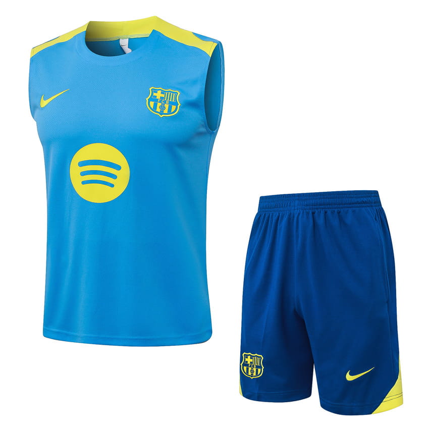 Debardeur Short Barca 2025 2026 Bleu Jaune