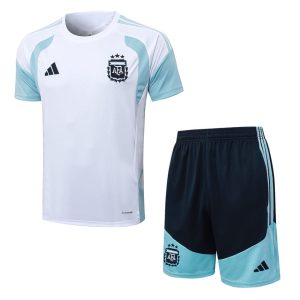 Ensemble Maillot Short Argentine 2026 2027 Blanc Bleu