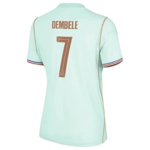 Maillot Equipe de France Femme Vert Coupe du Monde 2026 Dembele (2)