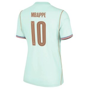 Maillot Equipe de France Femme Vert Coupe du Monde 2026 Mbappe (2)