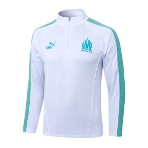 Survetement OM Training 2025 2026 Blanc