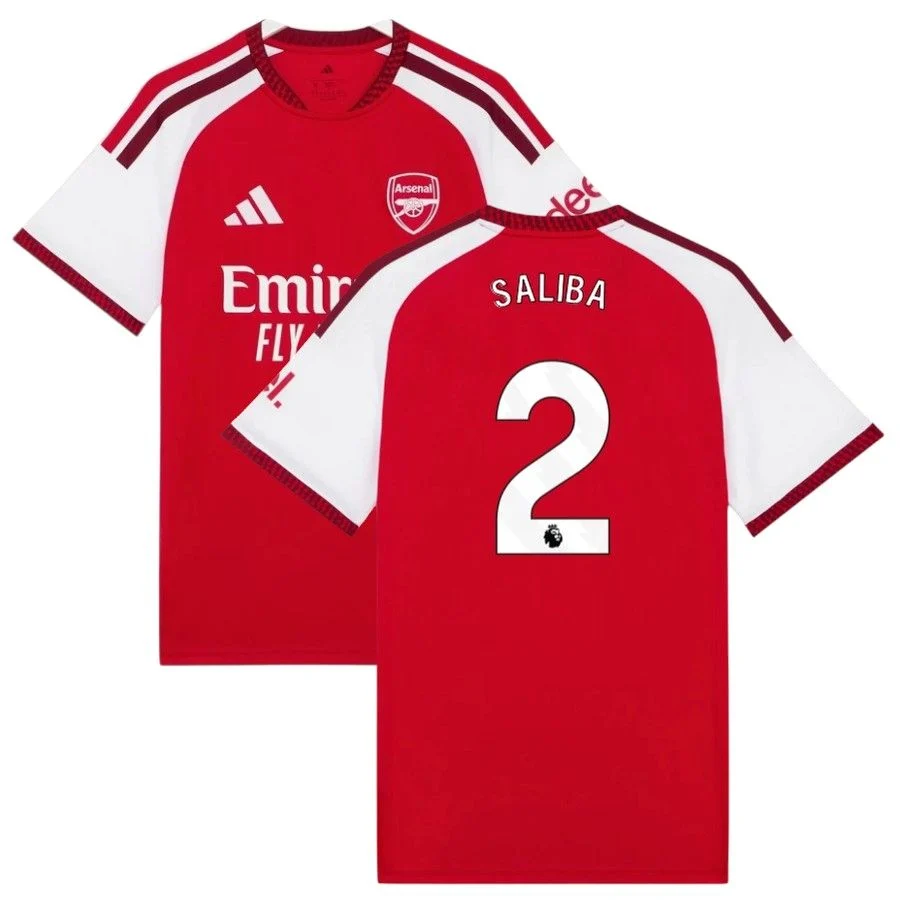 Maillot Arsenal Saliba Domicile 2026 2027 (1)