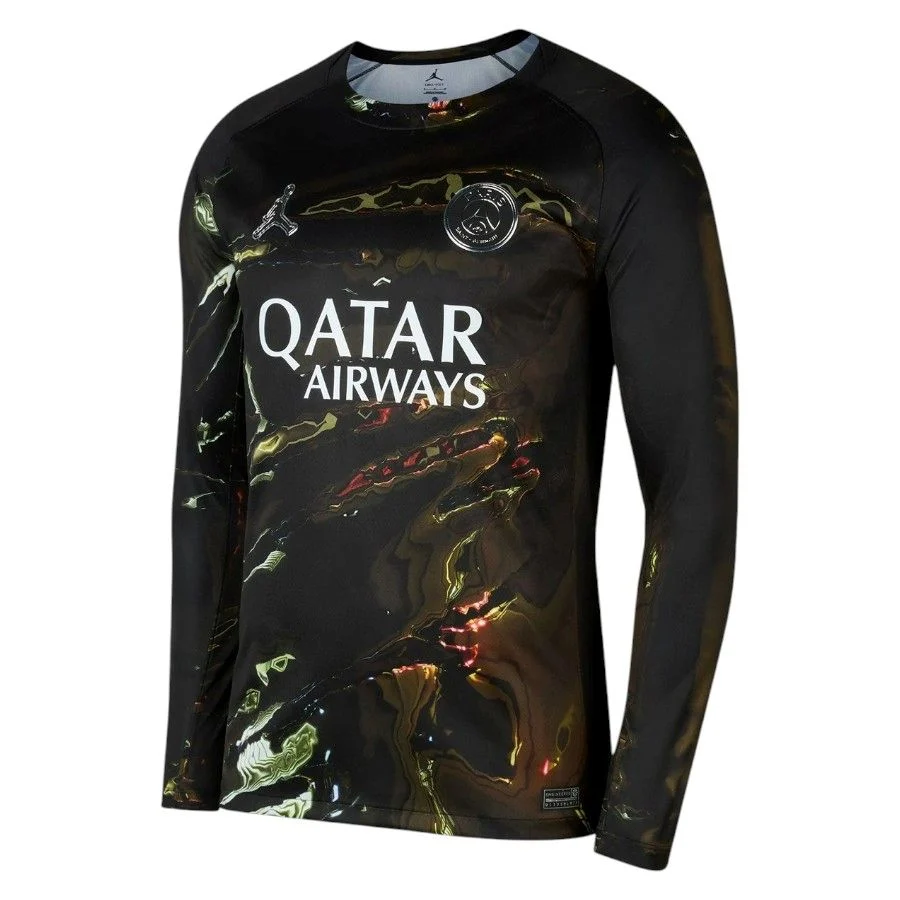 Maillot PSG Jordan Night 2 étoiles Champion 26 Manches Longues (1)