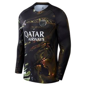 Maillot PSG Jordan Night 2 étoiles Champions D'Europe 26 Manches Longues (1)