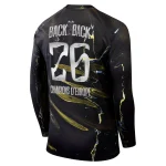 Maillot PSG Jordan Night 2 étoiles Champions D'Europe 26 Manches Longues (2)