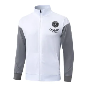 Survetement PSG Veste 2026 2027 Blanc Gris