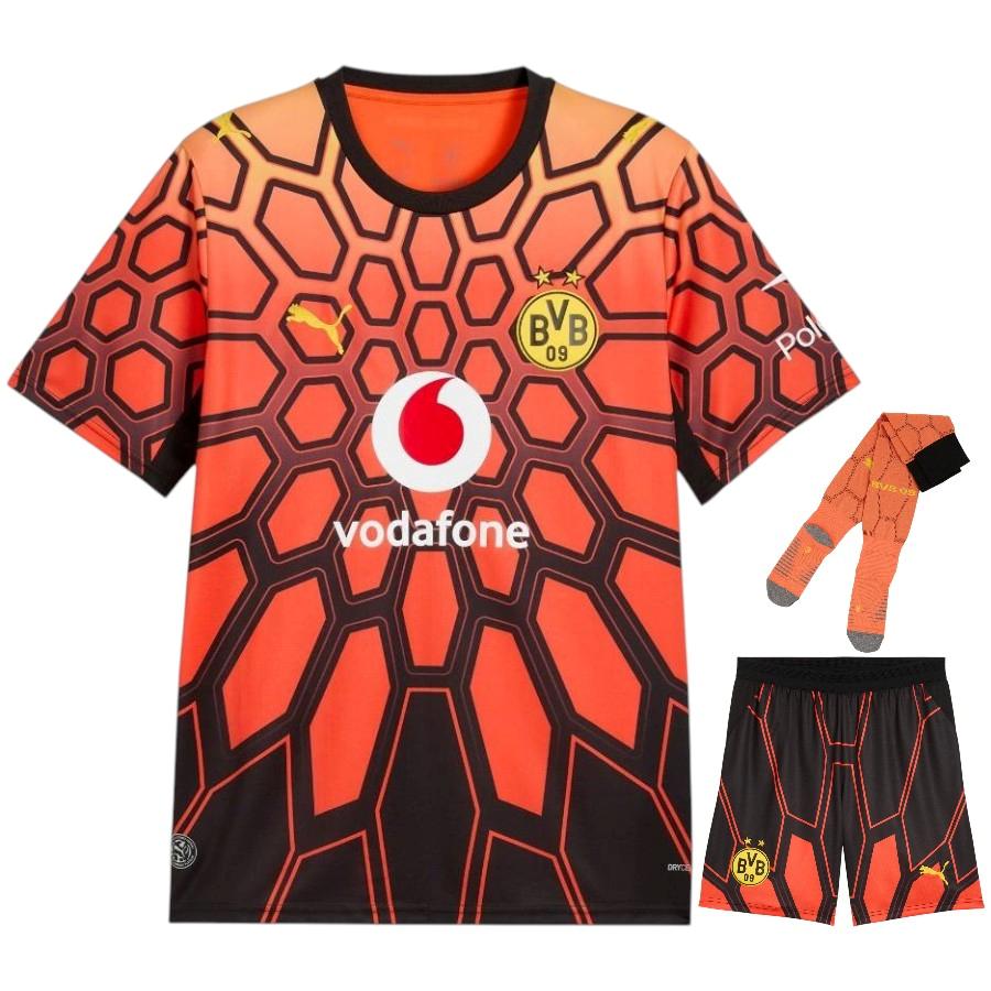 Maillot BVB Dortmund Kit Enfant 2026 2027 Gardien Orange (1)