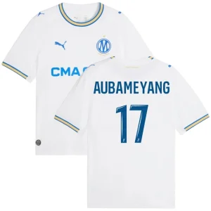 Maillot OM Domicile 2026 2027 Aubameyang (1)