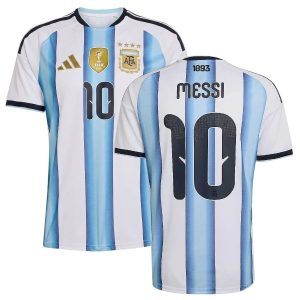 Maillot Argentine Domicile 4 Etoiles Messi (1)