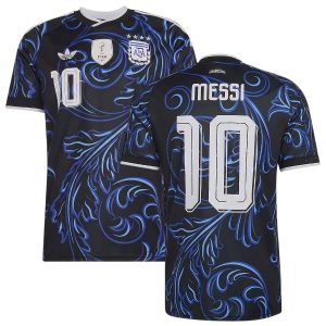 Maillot Argentine Exterieur 4 Etoiles Messi (1)