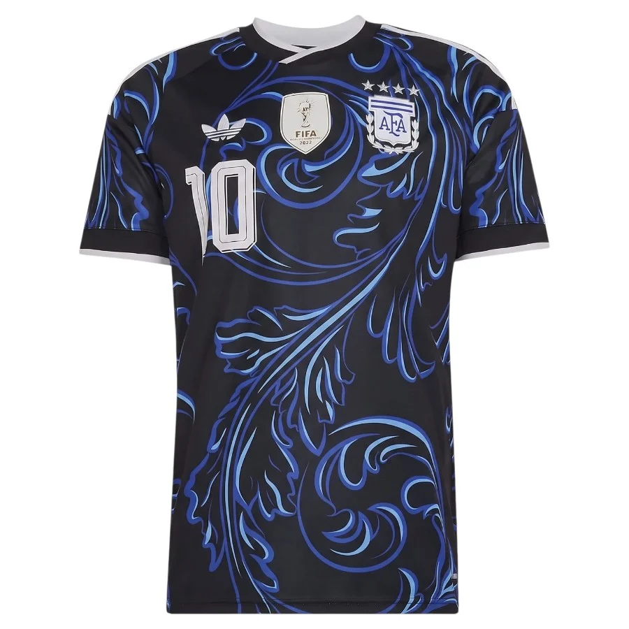 Maillot Argentine Exterieur 4 Etoiles Messi (2)