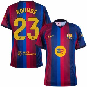 Maillot Barca Domicile 2026 2027 Kounde (1)
