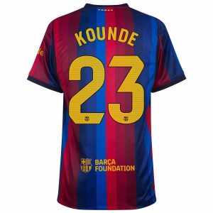 Maillot Barca Domicile 2026 2027 Kounde (2)