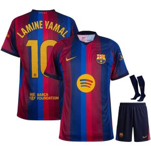 Maillot Barca Kit Enfant Domicile 2026 2027 Lamine Yamal (1)