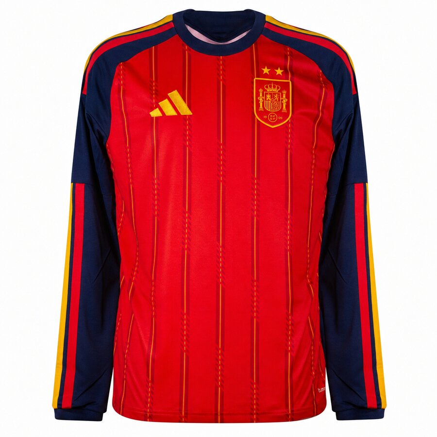Maillot Espagne Domicile 2 Etoiles 2026 2027 Manches Longues