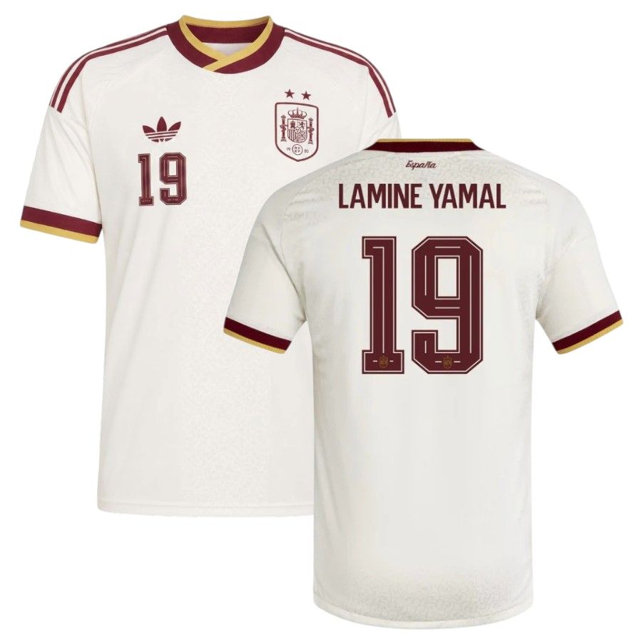 Camiseta de visitante de España 2026/2027 Lamine Yamal 2 estrellas (1)