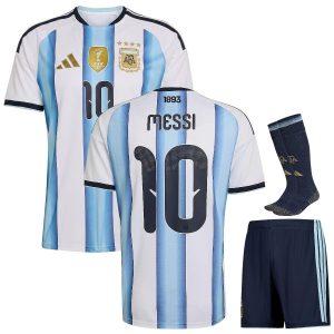 Maillot Kit Enfant Argentine Domicile 4 Etoiles Messi