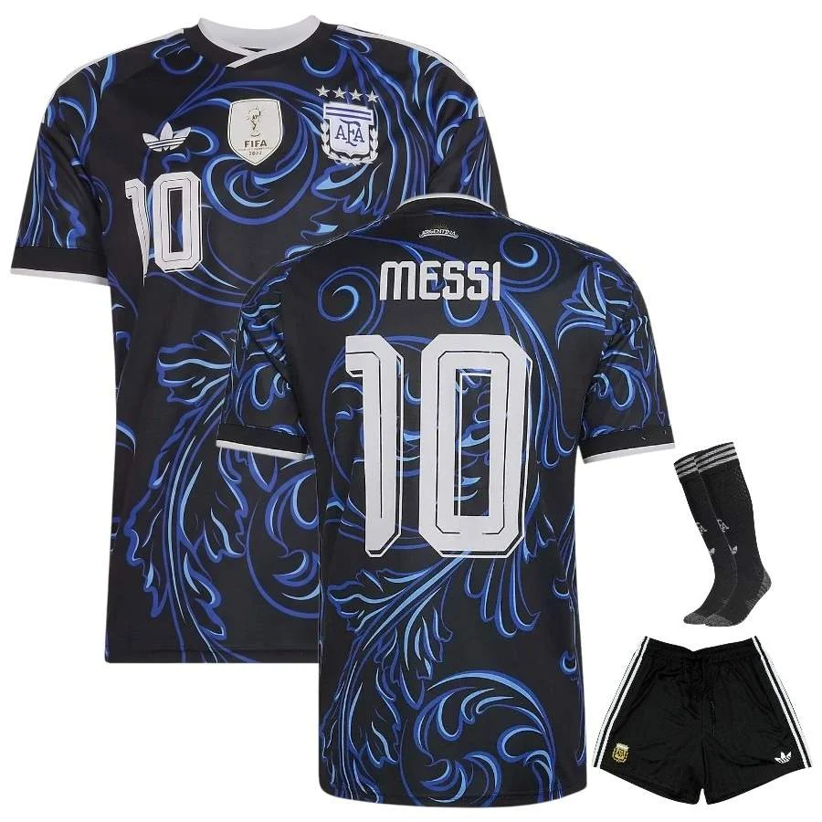 Maillot Kit Enfant Argentine Exterieur 4 Etoiles Messi