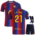 Maillot Kit Enfant Barca Domicile 2026 2027 De Jong
