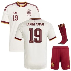 Maillot Kit Enfant Espagne Exterieur 2026 2027 Lamine Yamal 2 Etoiles