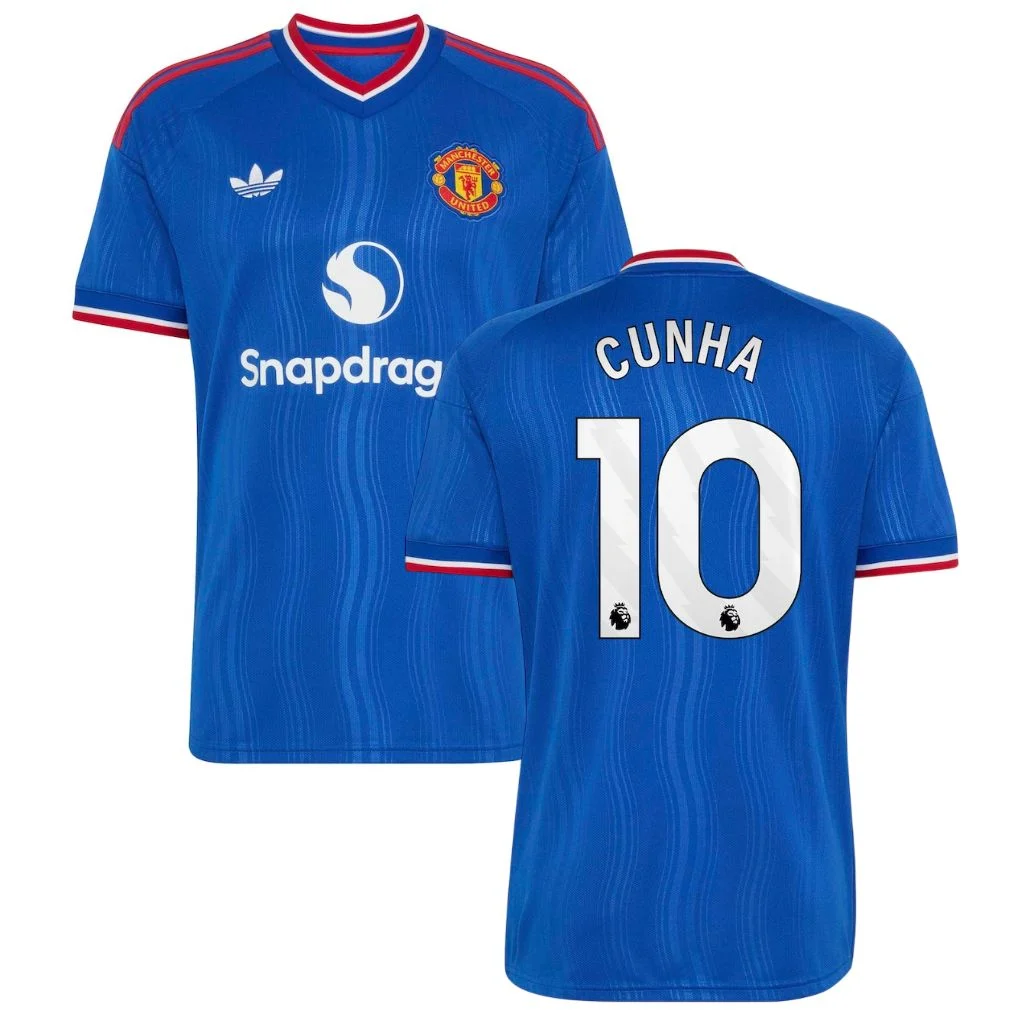 Maillot Manchester United Exterieur 2026 2027 Cunha