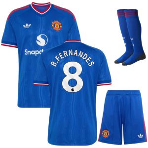 Maillot Manchester United Kit Enfant Exterieur 2026 2027 Fernandes