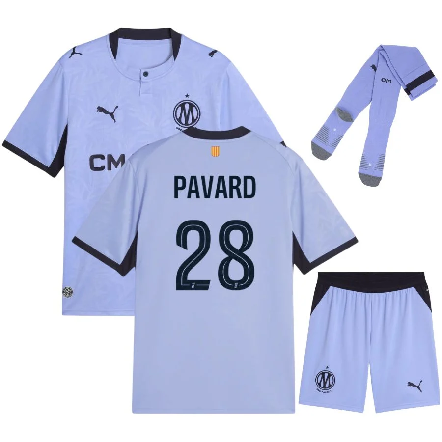 Maillot OM Kit Enfant Third 2026 2027 Pavard