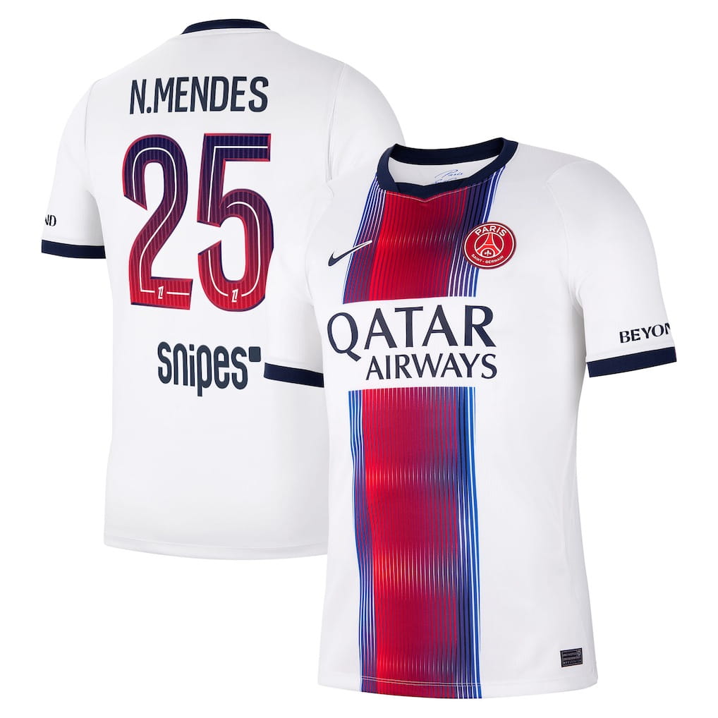 Maillot PSG Exterieur 2026 2027 Mendes