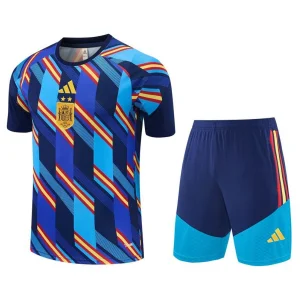 Ensemble Maillot Short Espagne 2 Etoiles 2026 2027 Bleu (1)