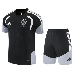 Ensemble Maillot Short Espagne 2 Etoiles 2026 2027 Noir (1)