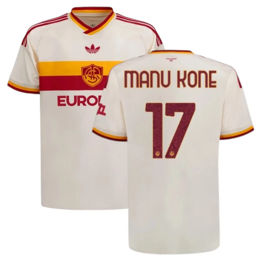 Maillot AS Roma Exterieur 2026 2027 Manu Kone (1)