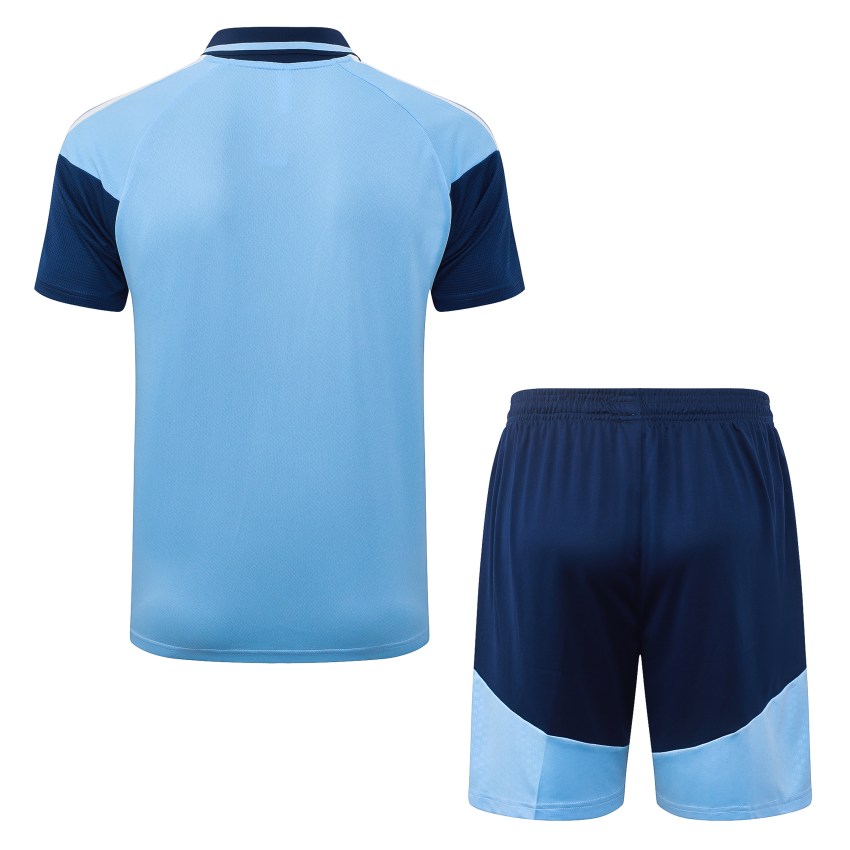 Survetement Ajax Polo 2026 2027 Bleu Ciel